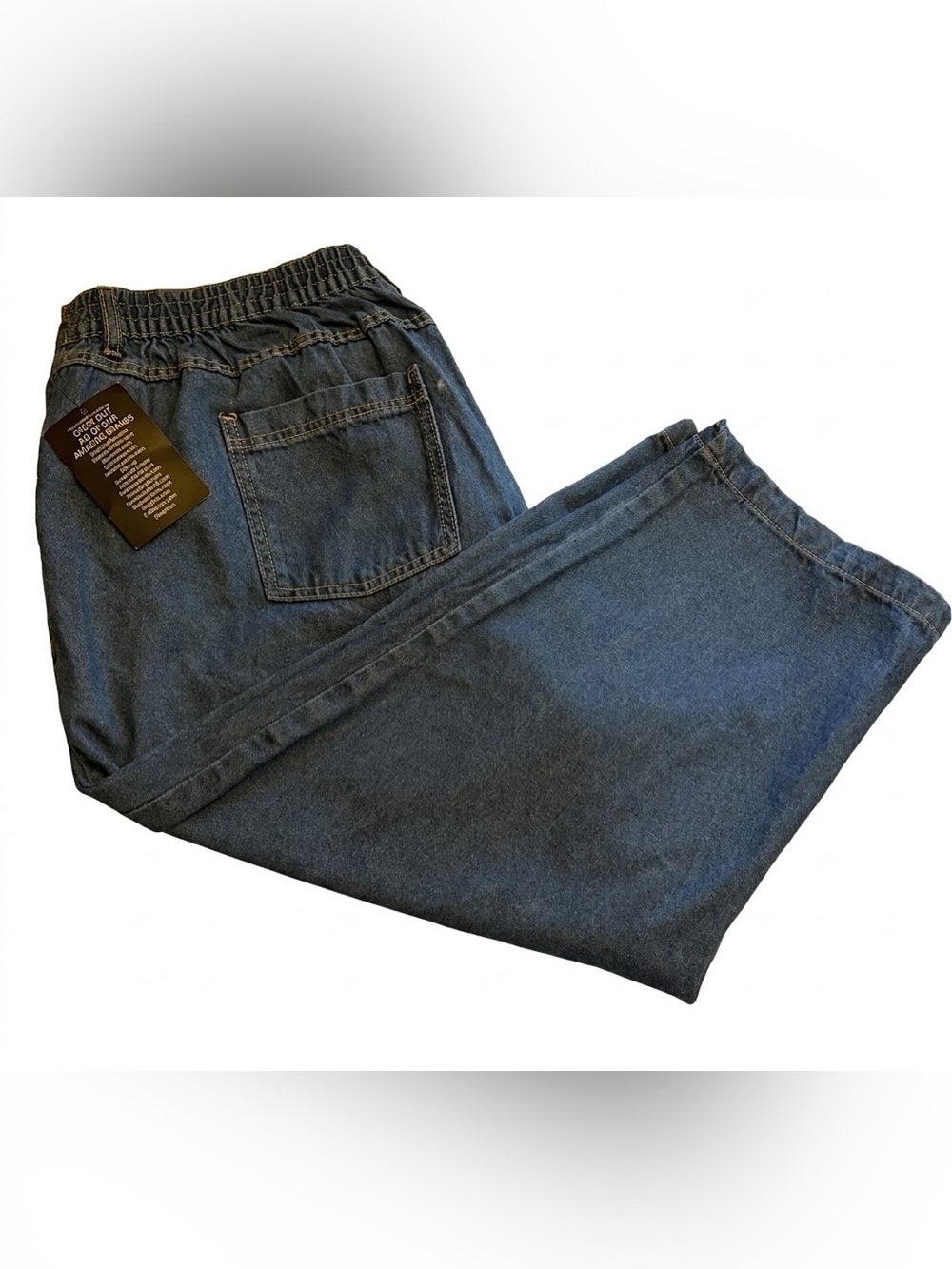 Woman Within comfortable stretch classic five pocket capri denim plus sz 22W